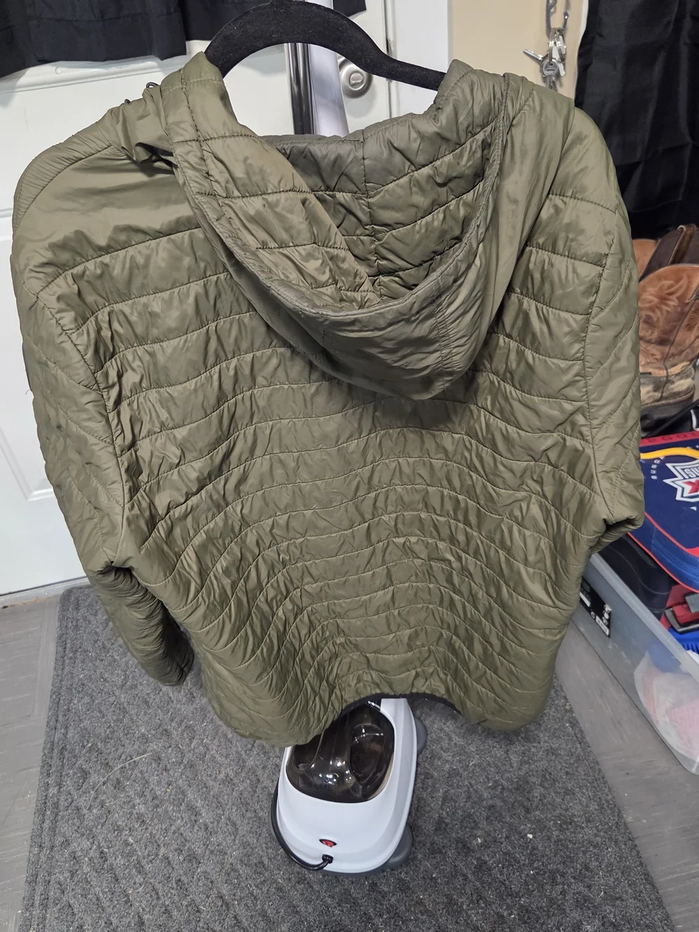 Hurley quilted hooded